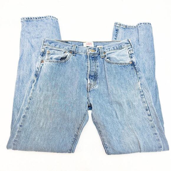 Levi's Light Blue Straight Leg Jeans - Picture 4 of 7